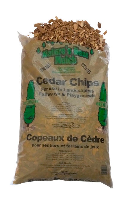 Western Red Cedar Wood Chips - 2.0 Cubic Foot Bag