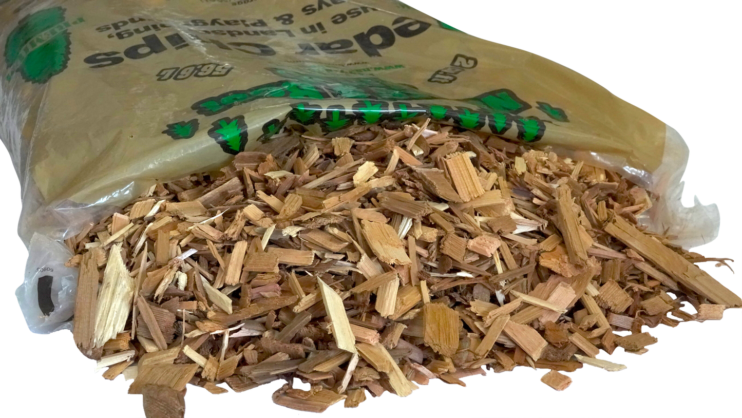 Western Red Cedar Wood Chips - 2.0 Cubic Foot Bag